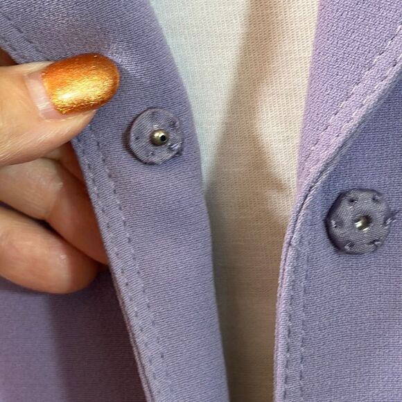 Tahari Blazer Jacket Size 10P 10 Petite Lavender - Picture 12 of 14